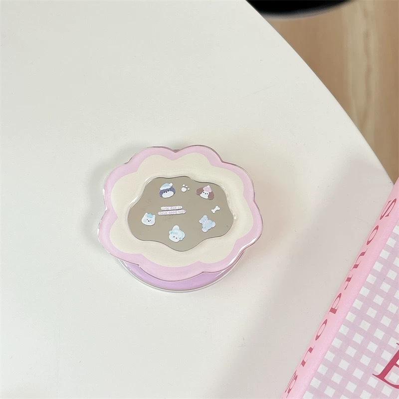 Pop Socket Grip - Penyangga Ponsel Kartun Teleskopik Kawaii Ins