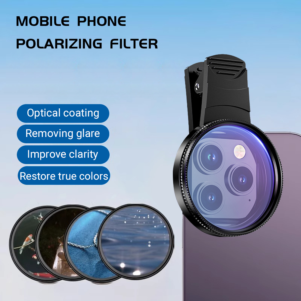 Phone Accessories For Android - Lensa Ponsel 52MM Universal Polarizer Kamera
