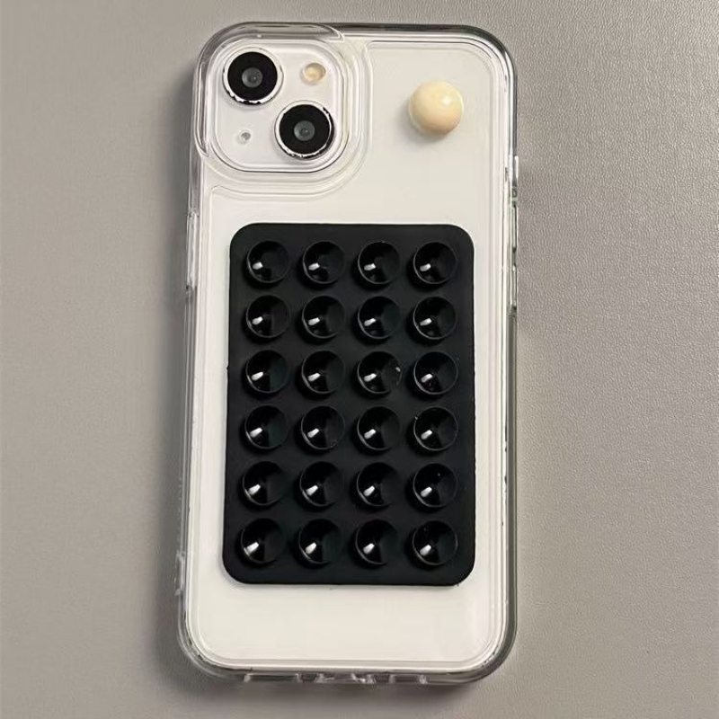Phone Accessory - Penyangga Ponsel Silikon dengan Perekat Hisap