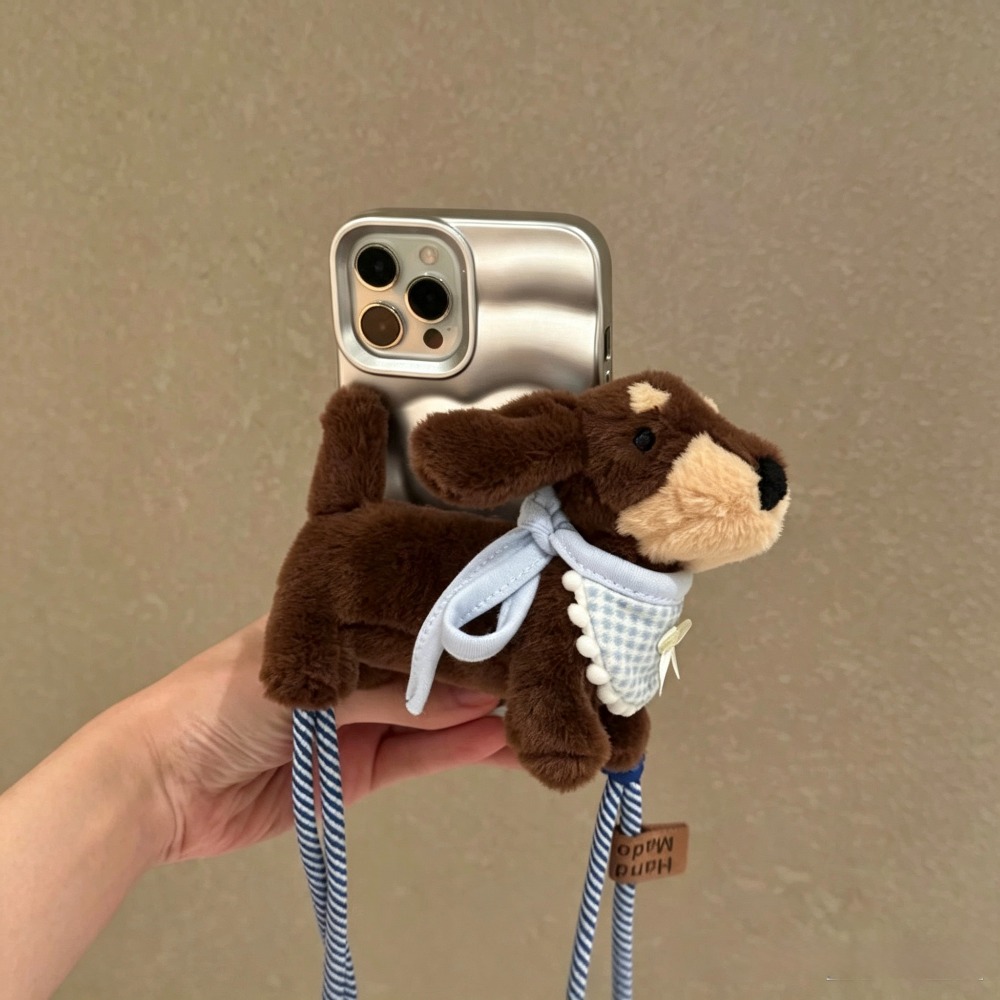 Phone Accessories Doll - Tali Ponsel Boneka Dachshund Kartun Lucu,