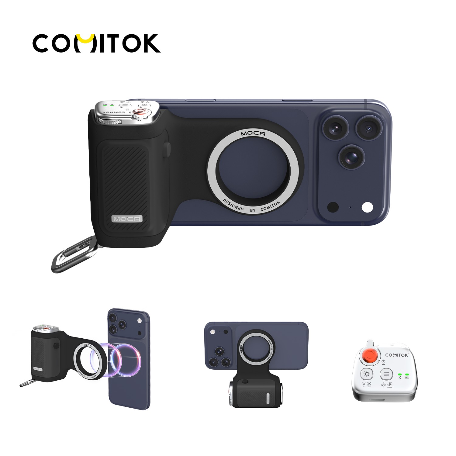 Phone Accessories Video - COMITOK Pegangan Ponsel Magnetik dengan Remote