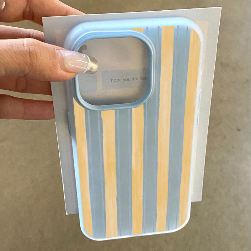Yellow Phone Accessories - Casing Ponsel Bergaris Kuning Stylish Untuk