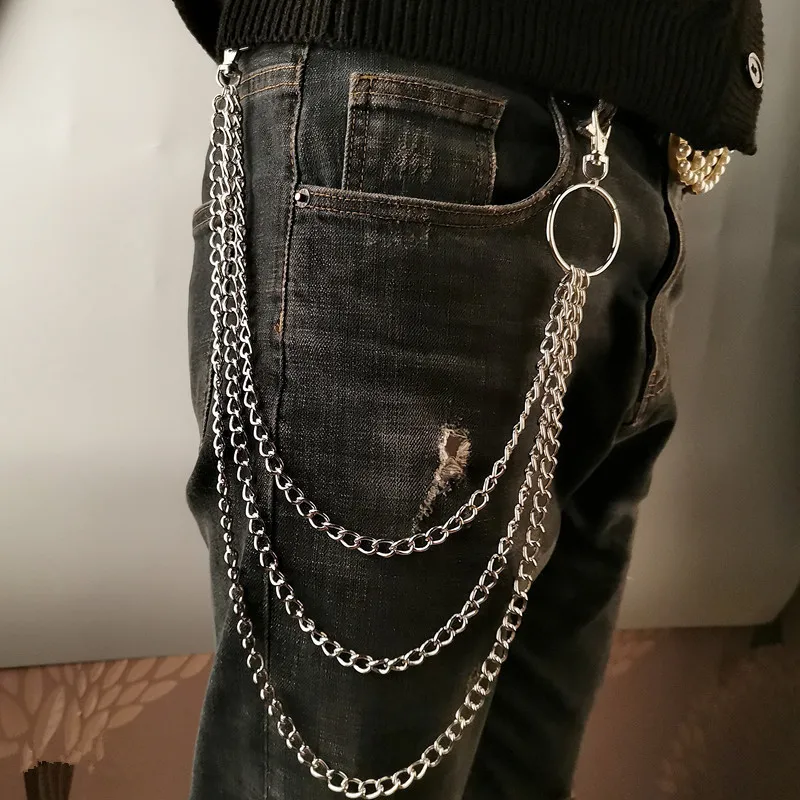 Phone Accessories Hooks - Sabuk Rantai Logam Punk dengan Pengait,