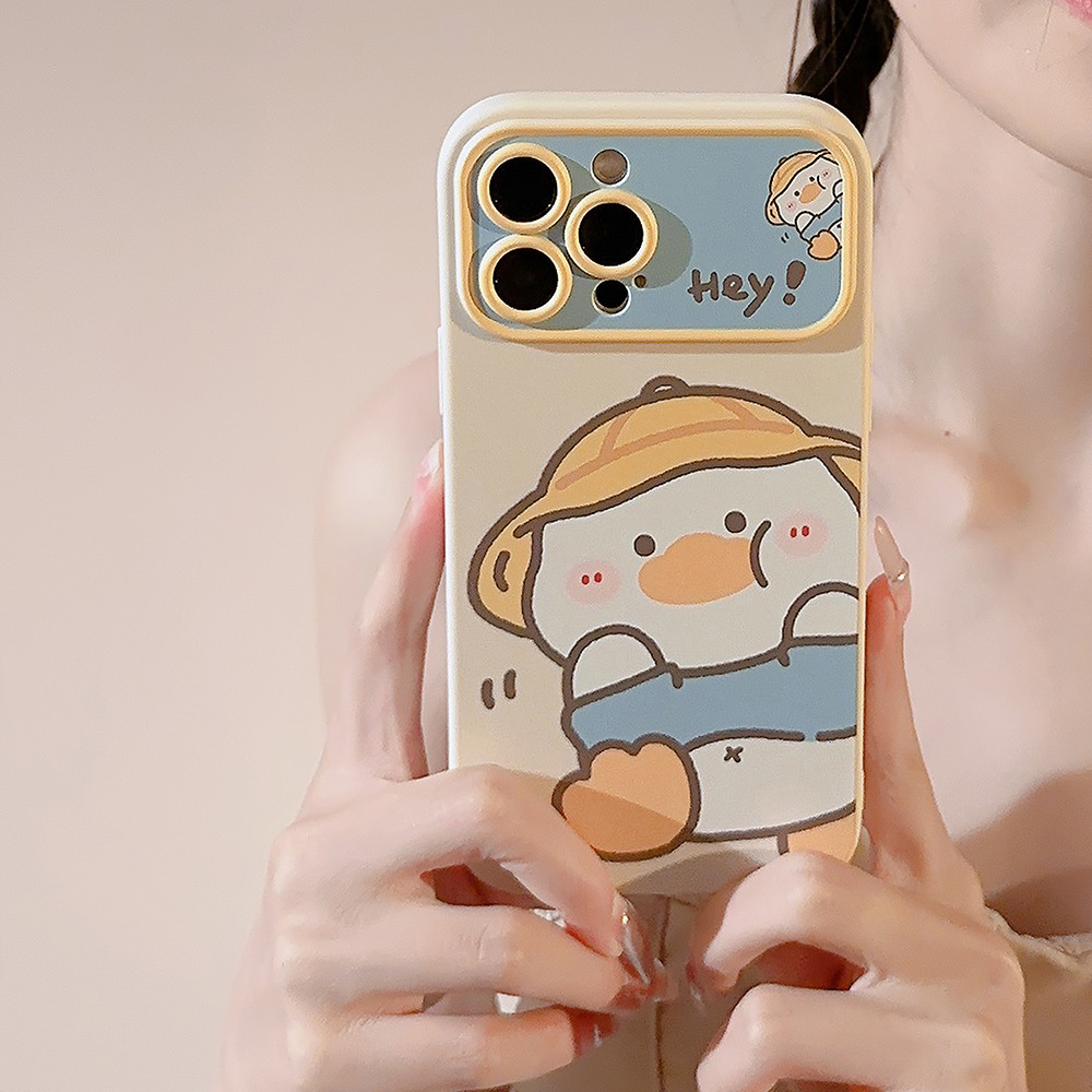 Yellow Phone Accessories - Casing Ponsel Bebek Kuning Kartun Korea