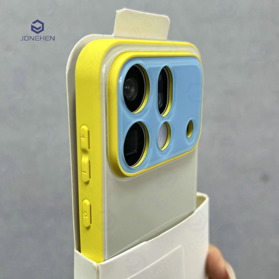 Yellow Phone Accessories - Casing Akrilik Warna Dopamin Kuning Hijau