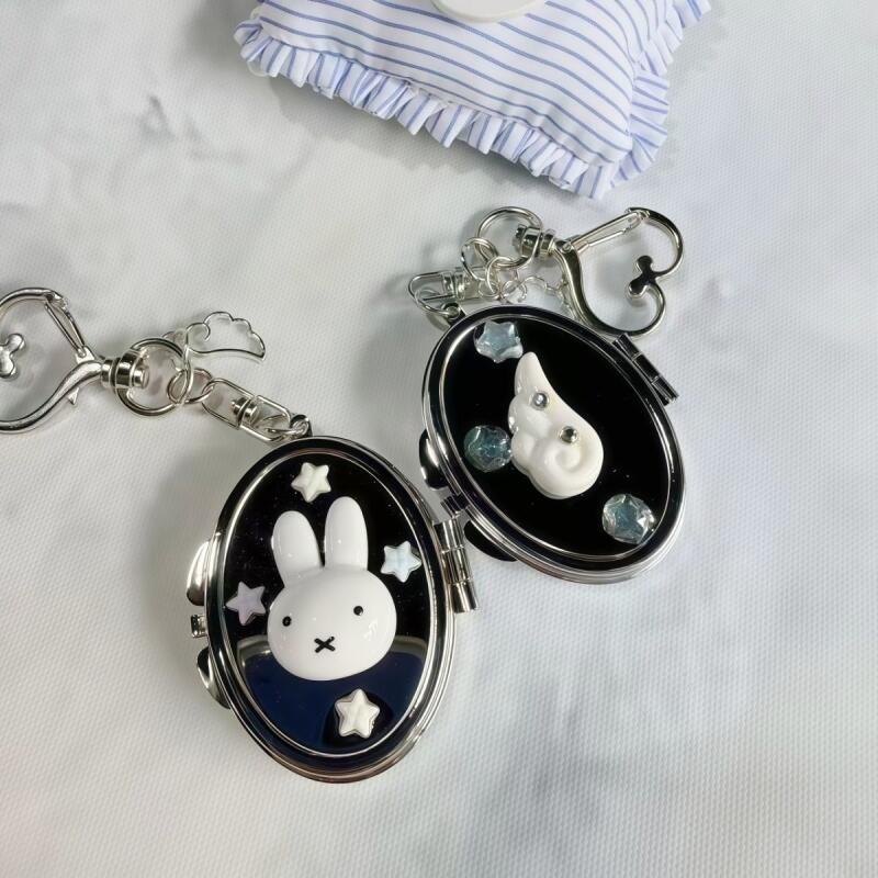 Phone Accessories Supplier - Gantungan Kunci Cermin Logam Miffy Kawaii