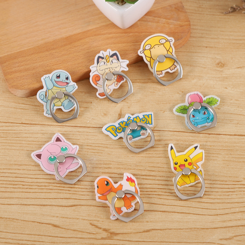 Phone Accessories Supplier - Penyangga Cincin Ponsel Anime Pokemon Pikachu