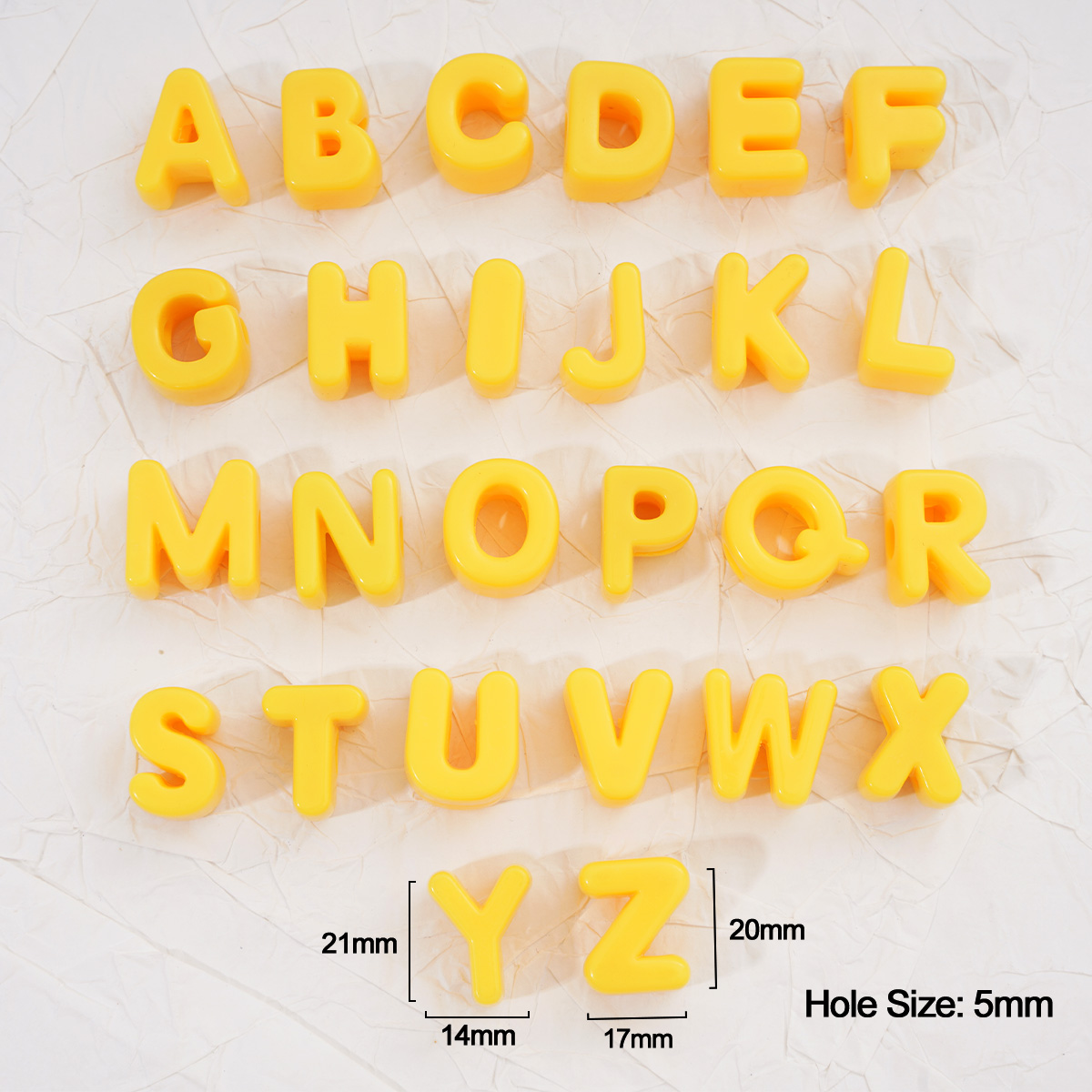 2/20pcs Manik-manik Akrilik Ku - Yellow Phone Accessories ulasan dan harga