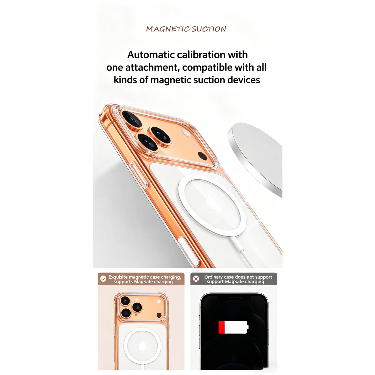 Casing Magnetik Transparan unt - Yellow Phone Accessories ulasan dan harga