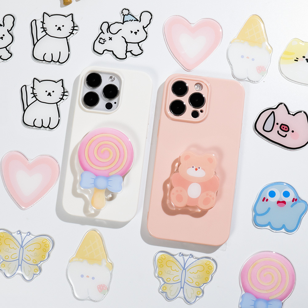 Penyangga Ponsel Lipat Akrilik - Pop Socket Grip ulasan dan harga