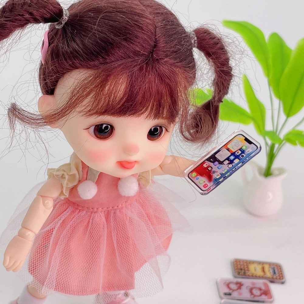 Miniatur 1:12 barang miniatur  - Phone Accessories Doll ulasan dan harga