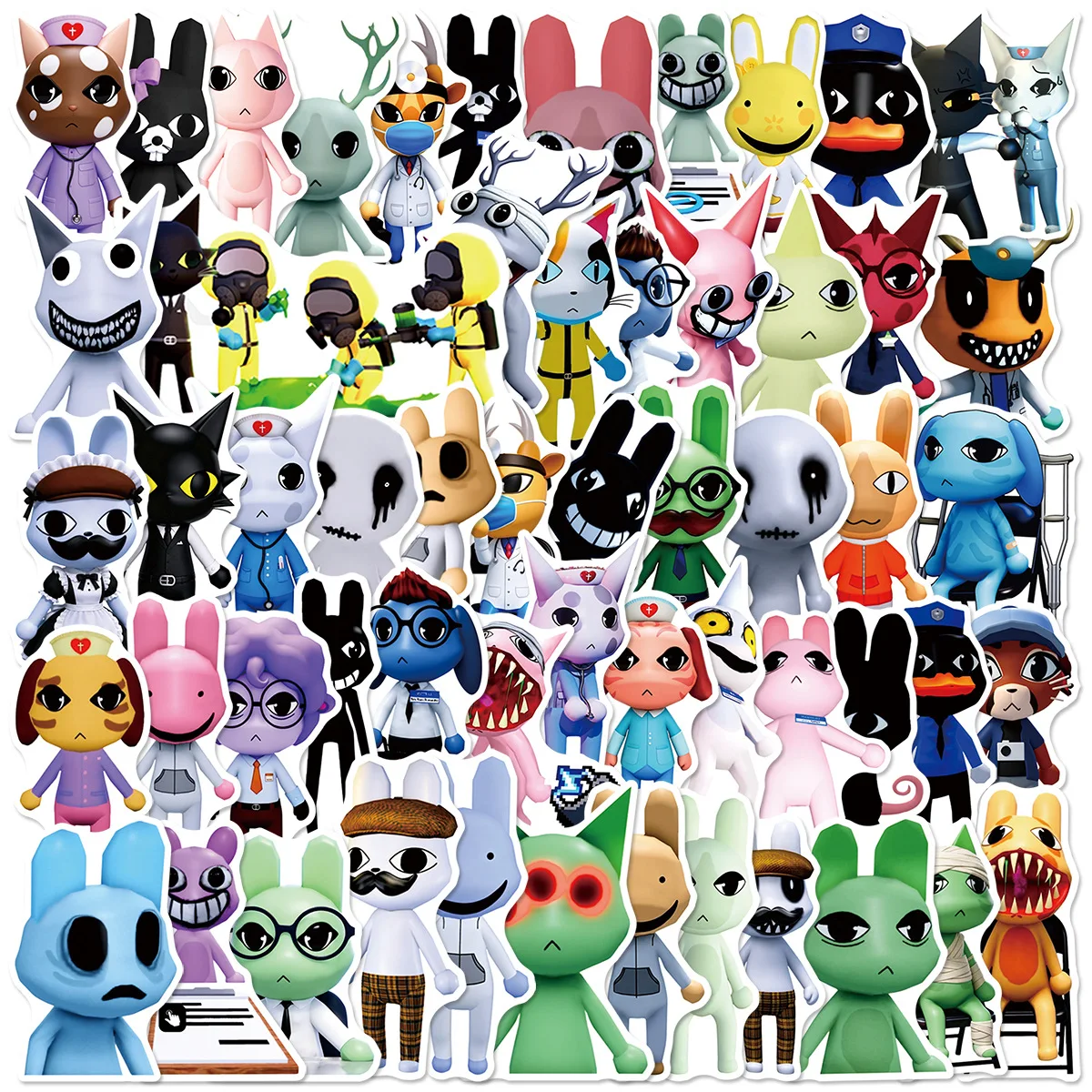 50PCS Stiker Horor DIY Tema Ru - Phone Accessories Supplier ulasan dan harga