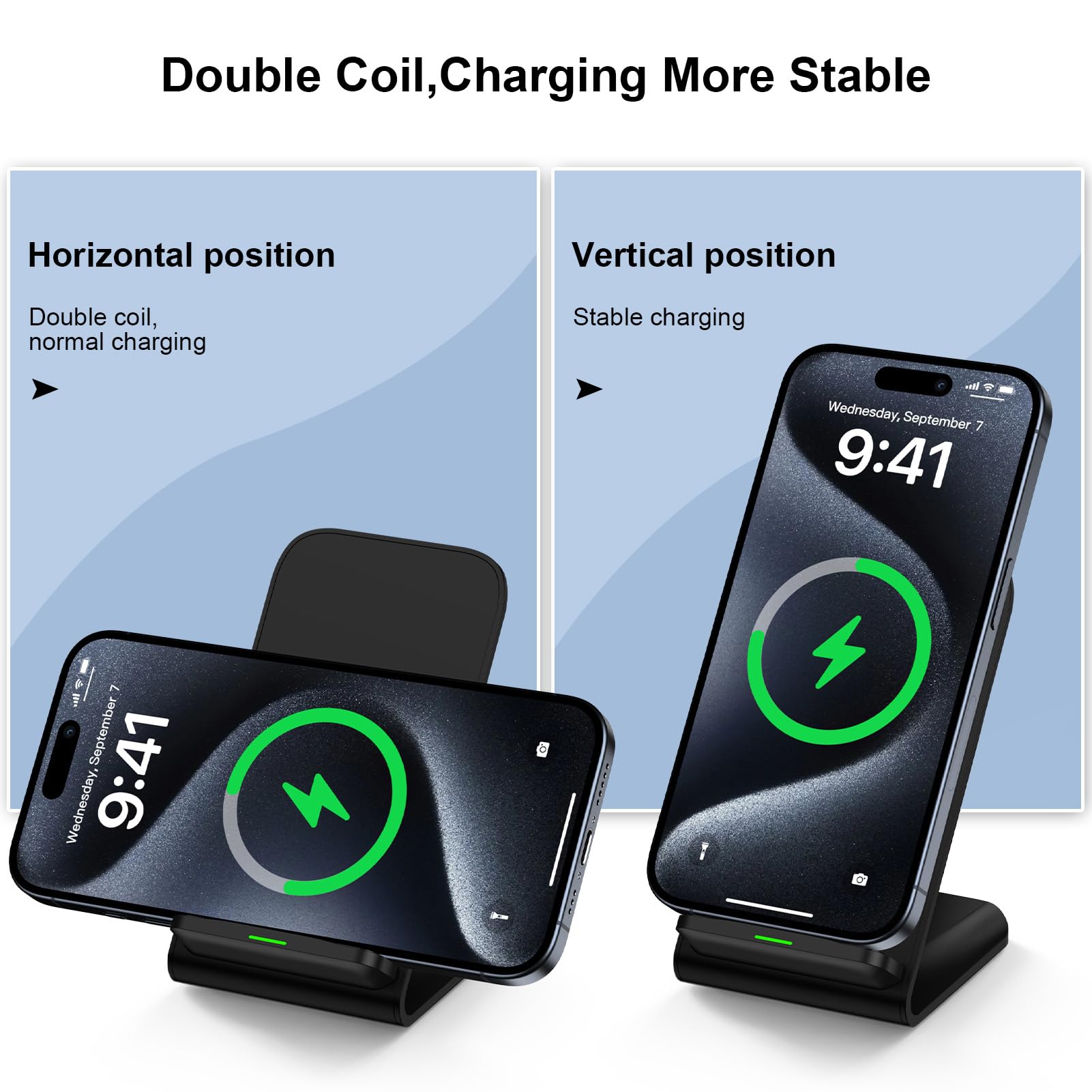 Pengisi Daya Nirkabel 15W, Dud - Phone Accessories For Android ulasan dan harga