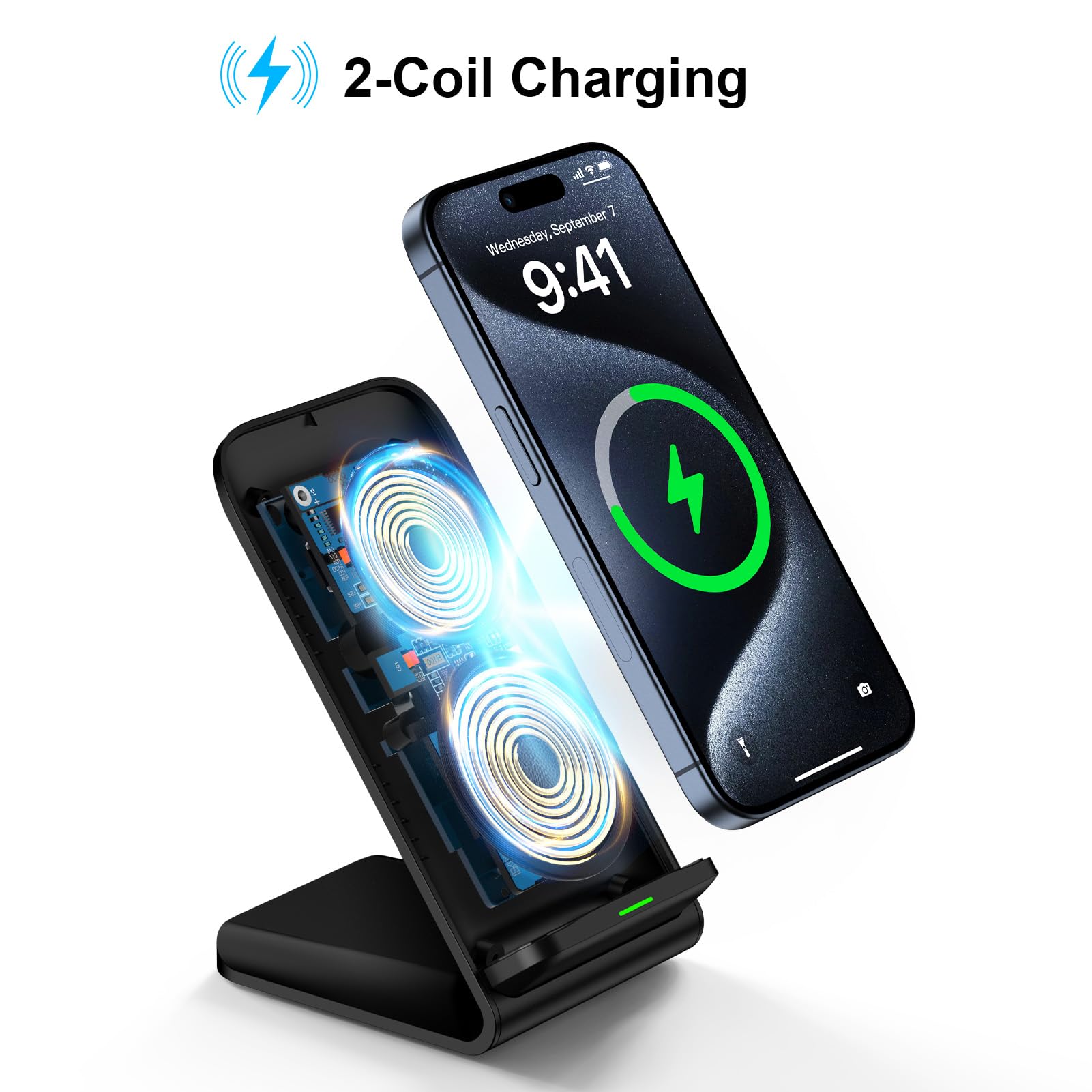 Pengisi Daya Nirkabel 15W, Dud - Phone Accessories For Android ulasan dan harga