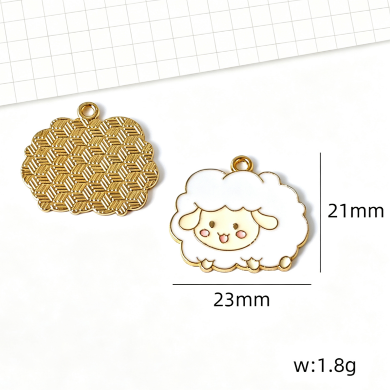 10 buah liontin kartun hewan k - Phone Accessory ulasan dan harga