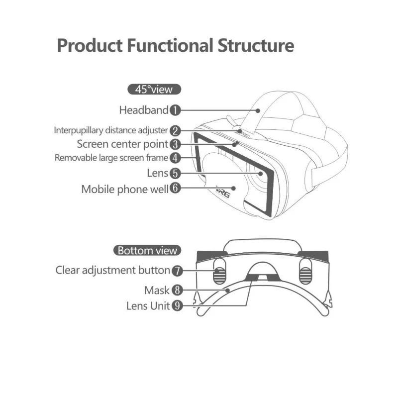 VRG Pro Kacamata Realitas Virt - Phone Accessories Video ulasan dan harga