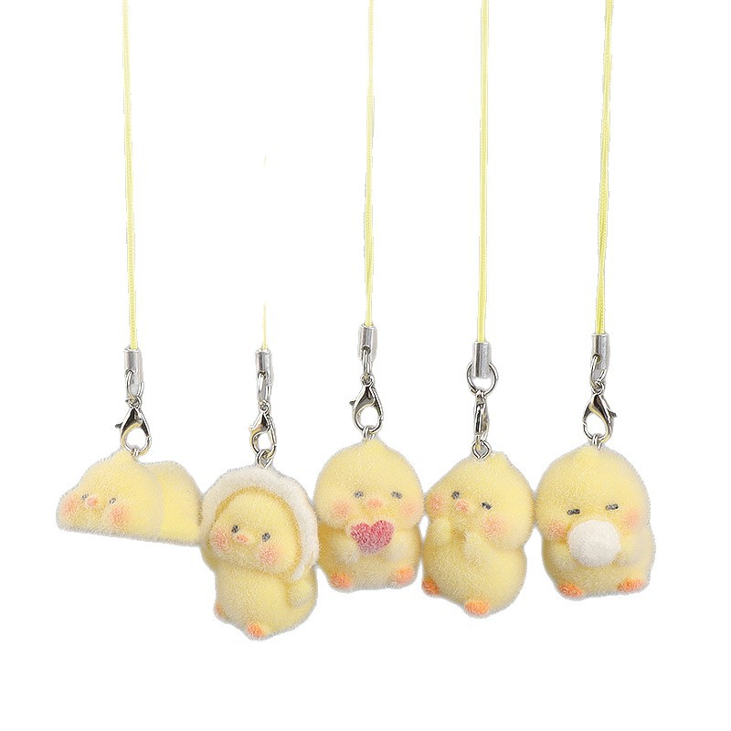 5pcs Gantungan Kunci Bebek Kun - Yellow Phone Accessories ulasan dan harga
