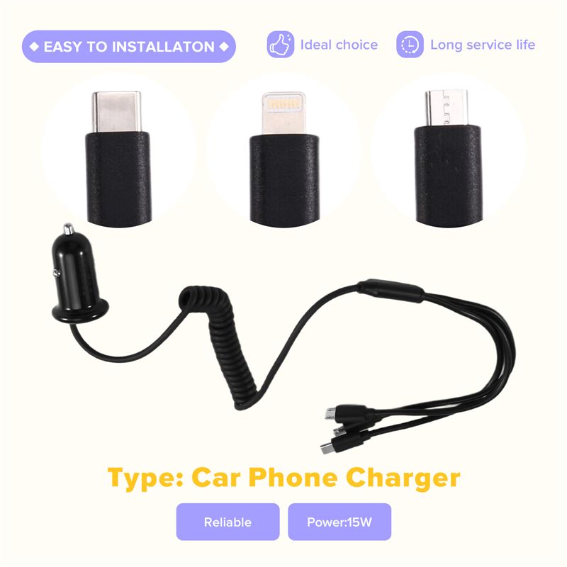 Aksesoris Adaptor Mobil 3 Anta - Phone Accessories For Android ulasan dan harga